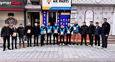 AK Gençler’den iftara geç kalanlara iftariyelik jesti