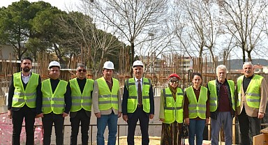 Aslantaş, mesleki atölye binasını yerinde inceledi