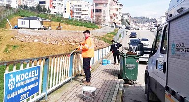 Büyükşehir’in kent estetiğine katkısı sürüyor