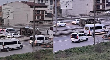 Körfez’de kaza! Trafik durdu
