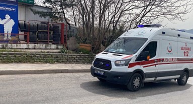 Tehlikeli madde tankerine düşen işçi ağır yaralandı