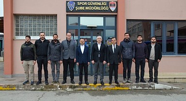 Aktaş, Spor Güvenliği Şube Müdürlüğünü ziyaret etti