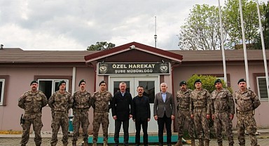 Aktaş ve Büyükakın, Özel Harekat Şube Müdürlüğünü ziyaret etti
