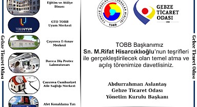 Hisarcıklıoğlu'nun katılımıyla 6 projenin açılışı yapılacak!