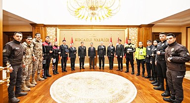 Kocaeli polisi, Vali Aktaş’ı ziyaret etti!