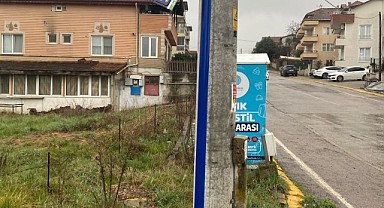 Zarar gören trafik levhaları onarıldı
