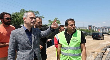Çiftçi, Spor Lisesi inşaatındaki çalışmaları inceledi
