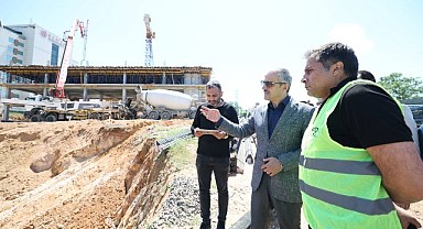 Çiftçi, Spor Lisesi inşaatını yerinde inceledi