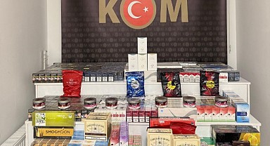 Durdurulan araçta kaçak çay ele geçirildi