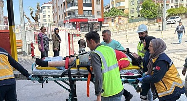 İnşaattan düşen genç işçi yaralandı