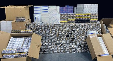 İzmit'te 35 bin paket kaçak sigara ele geçirildi