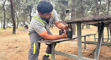Kuştepe Mesire Alanı’nda bakım çalışması yapılıyor