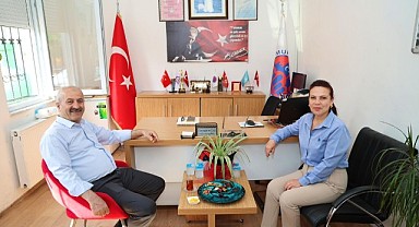 Büyükgöz mahalle muhtarlarını ziyaret etti