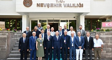 Kolaylı ve beraberindeki heyet Vali Fidan’ı ziyaret etti