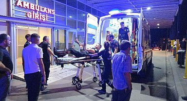 Otomobil yunus timine çarptı! 2 polis yaralandı
