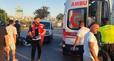 Ticari aracın çarptığı motosikletli ağır yaralandı!