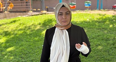 Yaya yolundan karşıya geçmek isteyen kadın ve oğlu saldırıya uğradı!