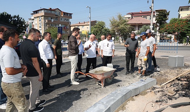 Darıca'da prestij cadde çalışmaları devam ediyor