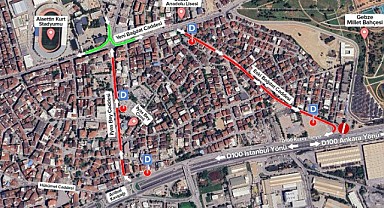 Gebze’de trafik yeniden şekilleniyor! Tek yön olacak