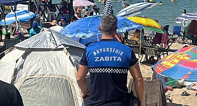 Kandıra sahillerinde çadır denetimi yapılıyor