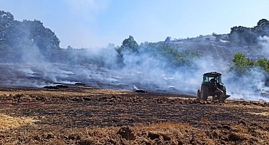 Tarım arazisinde yangın! Kısa sürede söndürüldü