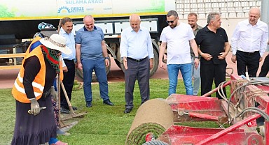 Alaettin Kurt Stadyumu’nda çalışmalar sürüyor