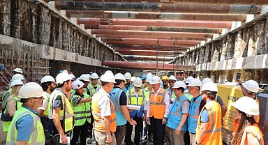 Büyükakın, köstebeklerin montaj çalışmalarını inceledi