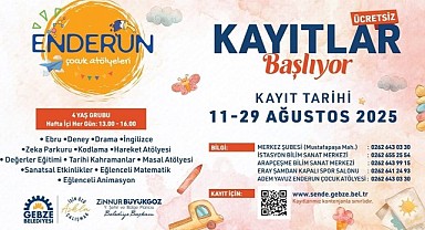 Enderun Çocuk Atölyeleri'nde kayıtlar başladı