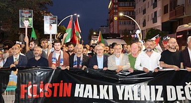 Gebzeliler Gazze’de yaşanan zulme sessiz kalmadı