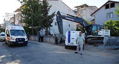 İş makinesi doğalgaz borusunu deldi!