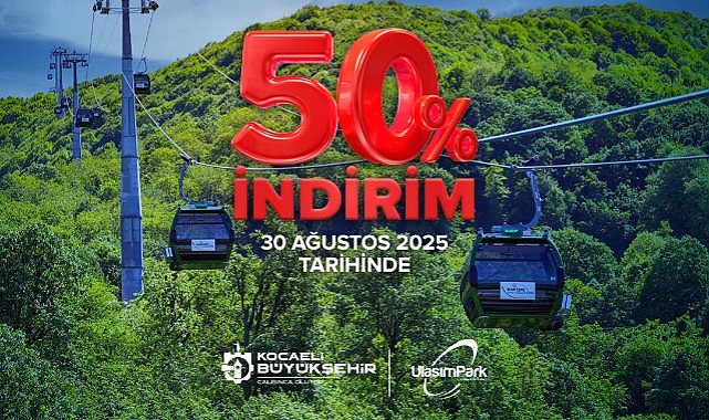 Kartepe Teleferik, 30 Ağustos’ta yüzde 50 indirimli olacak