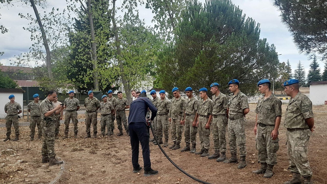 KOBİTEM, yangın eğitimlerini sürdürüyor