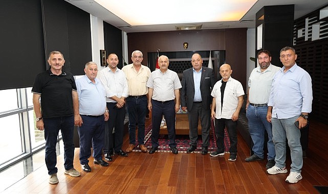 Muhtarlar Birliği Büyükgöz’ü ziyaret etti