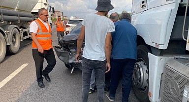 TEM’de zincirleme kaza! Trafik tıkandı