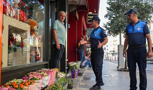 Zabıta ekipleri kaldırım işgaline dur dedi!