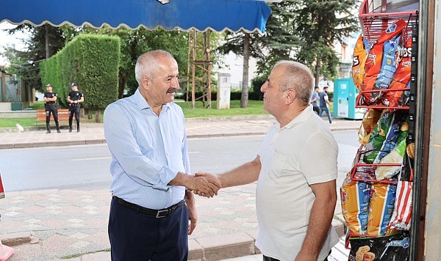 Büyükgöz, Güzeller Mahallesi esnafını ziyaret etti