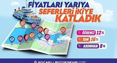 Büyükşehir, ücretleri yarıya indirdi, direkt seferleri ekledi