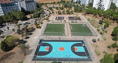 Gençlik Parkı’nın spor sahaları yenileniyor