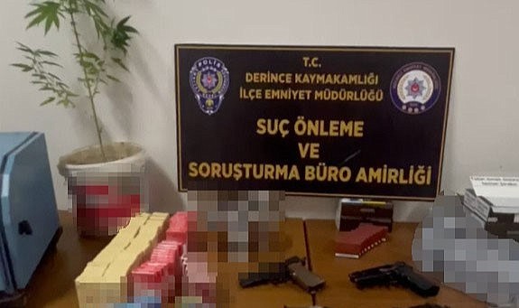 Kaçak tütüncüye operasyon! Silahlar ele geçirildi