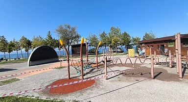 Karamürsel Ereğli Aktif Park’ın zemini yenilendi