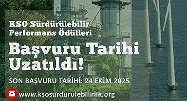 KSO Sürdürülebilir Performans Ödüllerine başvurular uzatıldı