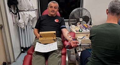 Muhtar Uslu kan bağışı kampanyası başlattı