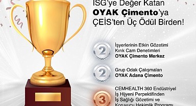 OYAK Çimento, ÇEİS tarafından üç ödüle layık görüldü