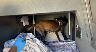 Pul biberin içine gizlenmiş eroin ele geçirildi!