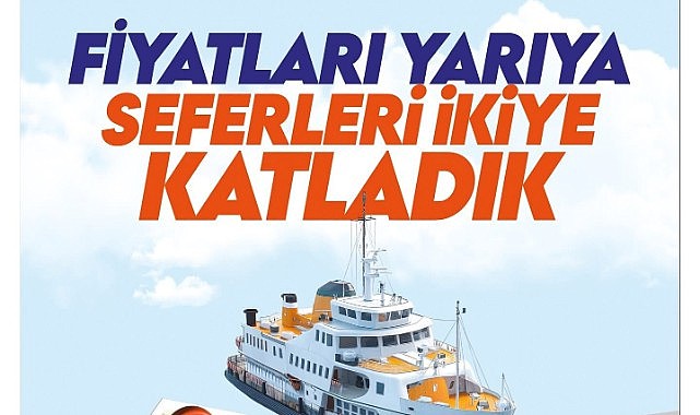 Vapur seferlerinin sayısı arttı! Bilet ücreti yarıya indi