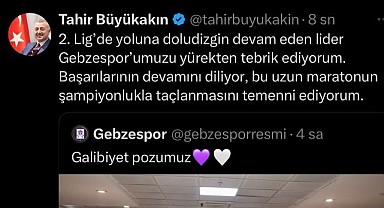 Büyükakın, Gebzespor’u kutladı