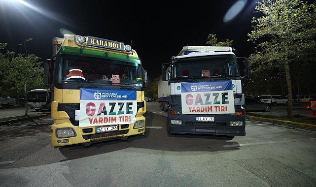 Büyükşehir’in yardım tırları Gazze’ye yola çıktı
