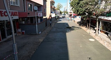 Cumhuriyet Caddesi’nde üstyapı yenileniyor  