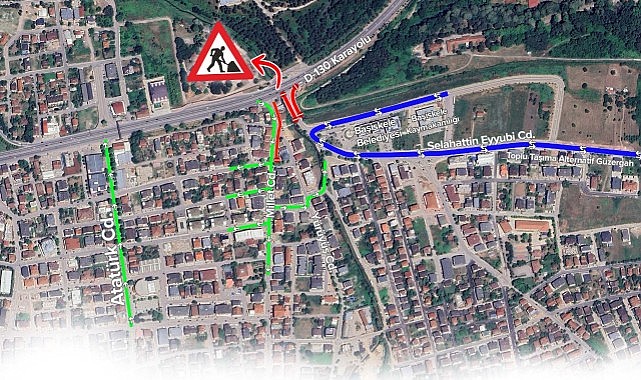 D-130’da trafik düzenlemesi