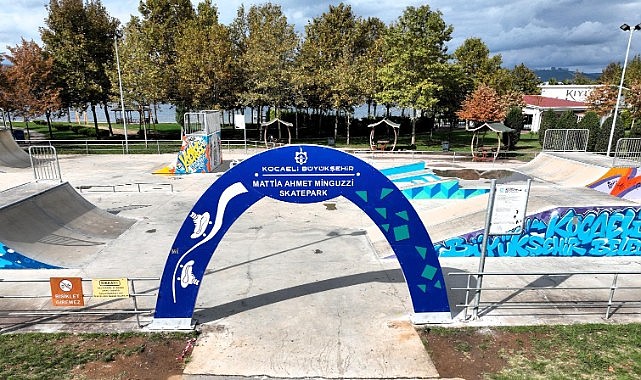 Gölcük’teki kaykay parkının adı “Mattia Ahmet Minguzzi” oldu